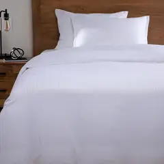 BASEMENT HOME - Funda De Plumón Hotel Dobby Algodón 300 Hilos Blanco