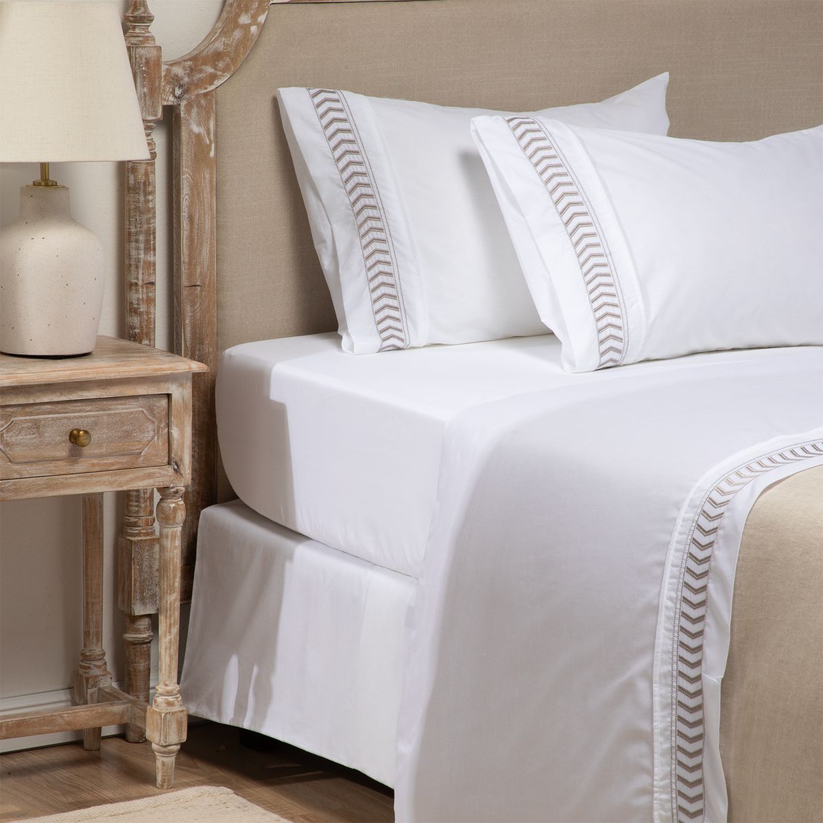 ROBERTA ALLEN - Sábana Bordada Etnic 180 Hilos Roberta Allen