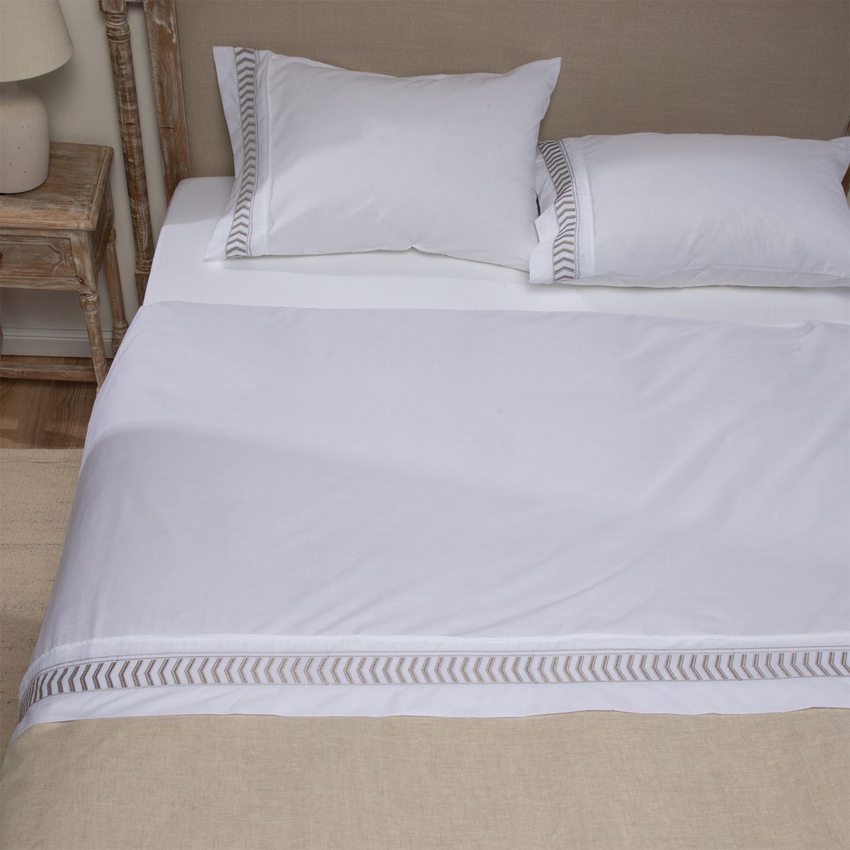 ROBERTA ALLEN - Sábana Bordada Etnic 180 Hilos Roberta Allen