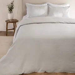 CASA CANTABRIA - Funda Plumon 100% Lino Gris