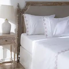 ROBERTA ALLEN - Sábana Bordada Aflor 180 Hilos