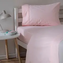 MICA KIDS - Juego De Sábanas Rosado 1 Plaza