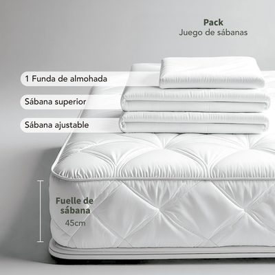 Imagen 2 del producto Juego De Sábanas 180 Hilos