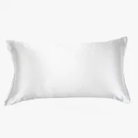 Funda Almohada Seda Blanca