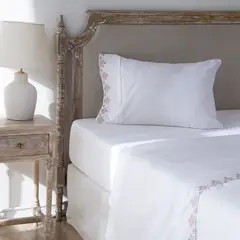 ROBERTA ALLEN - Juego De Sábana Bordada Aflor 180 Hilos