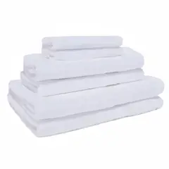 BASEMENT HOME - Juego De Toallas Cm S6 Lisa Blanco