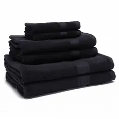 BASEMENT HOME - Juego Detoallas Cm S6 Lisa Negro