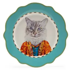 ROBERTA ALLEN - Plato Postre 21 cm Gato Market Bloom