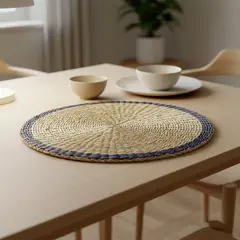 BASEMENT HOME - Individual Seagrass 35 cm Rim Azul