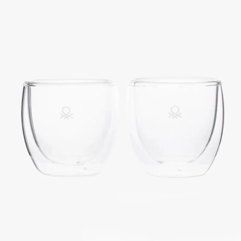 BENETTON - Set 2 Mug Doble Pared 340 ml Benetton