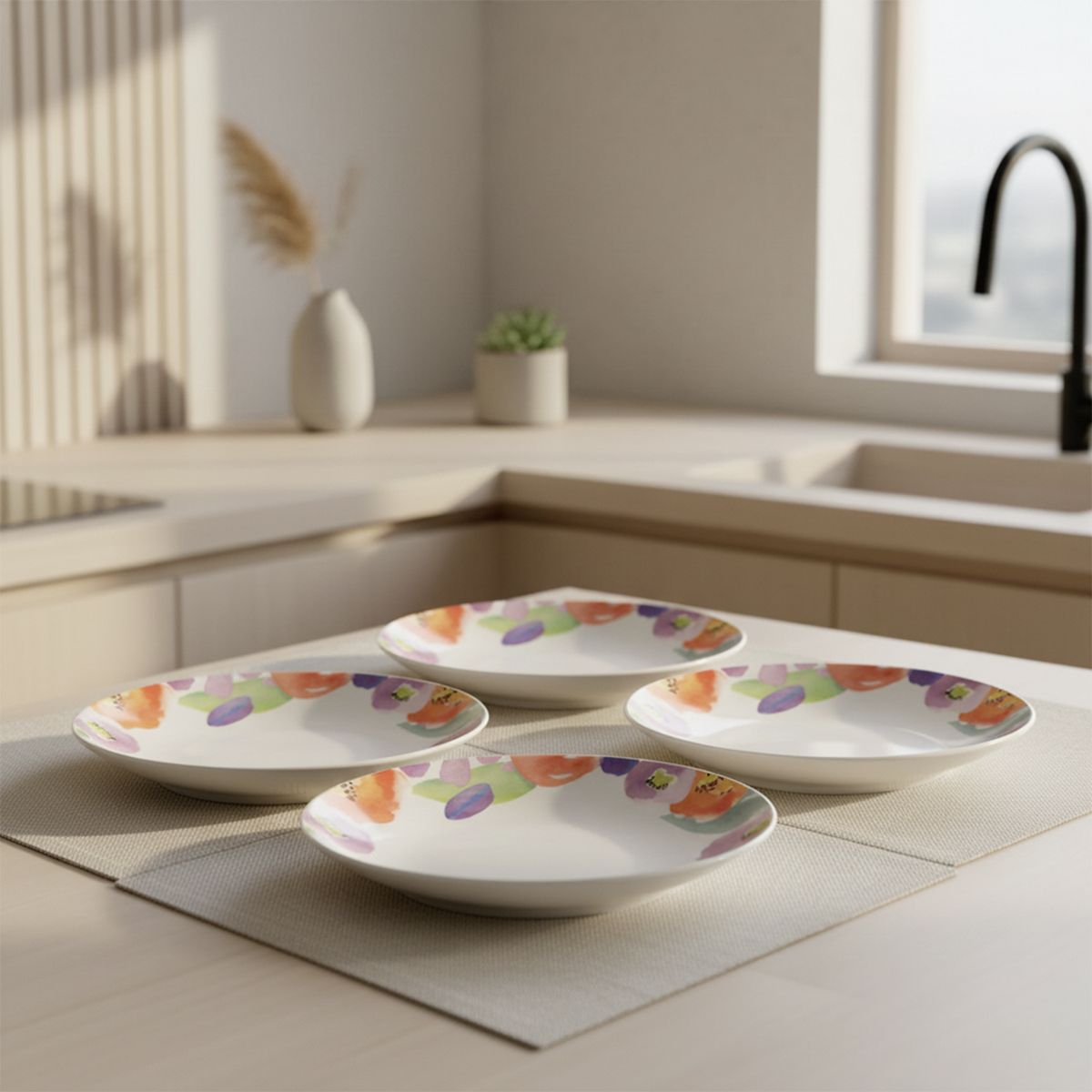 MICA - Set 4 Platos Color Play 19 Cm Mica