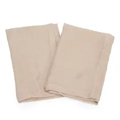 CASA CANTABRIA - Set x2 Servilletas Lino 45x45cm