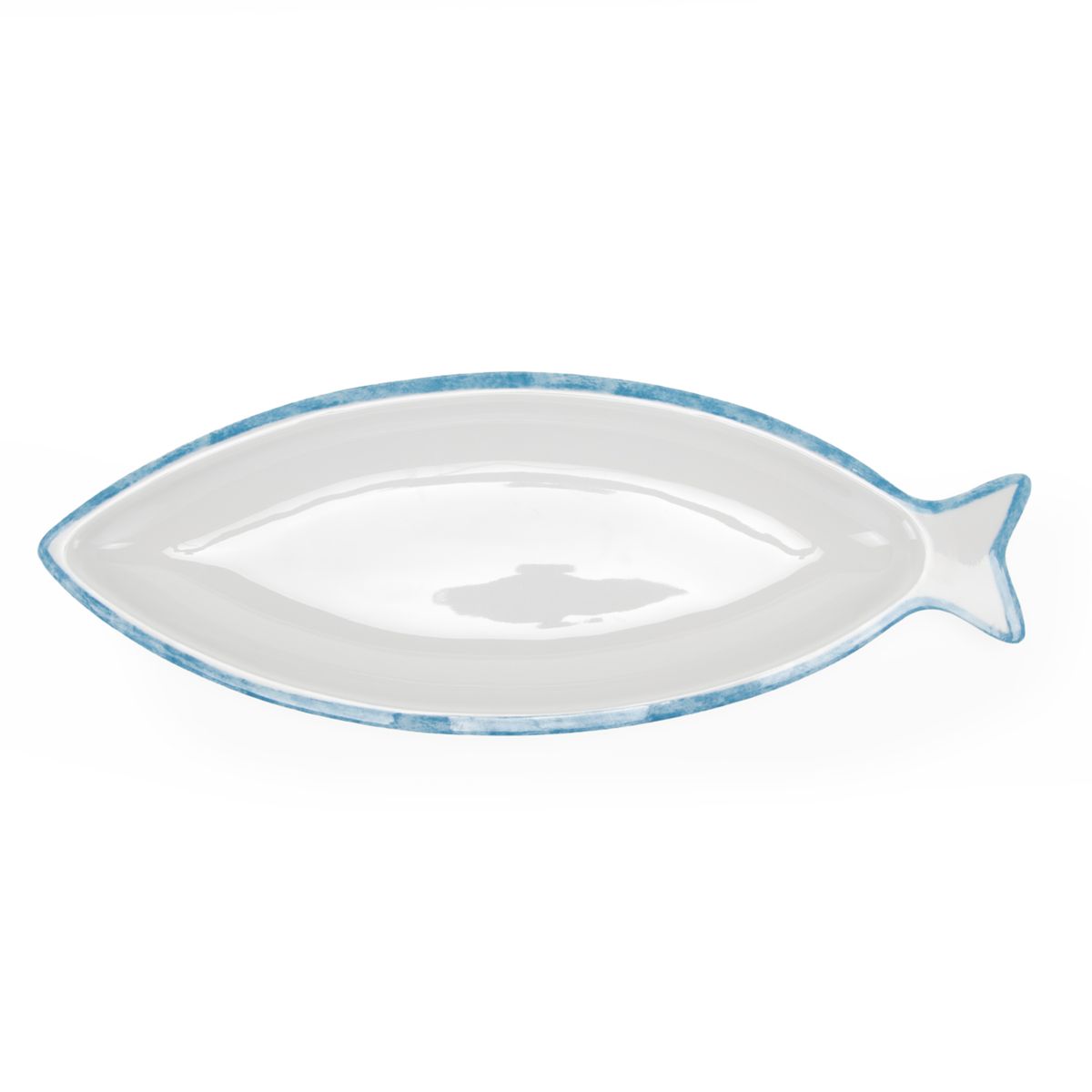 BASEMENT HOME - Fuente Pez Melamina Hamptons Rim Azul 41 cm Basement Home