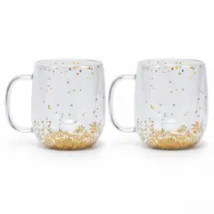 ROBERTA ALLEN - Set 2 Mug Doble Pared 350 ml Borosilicato Navidad