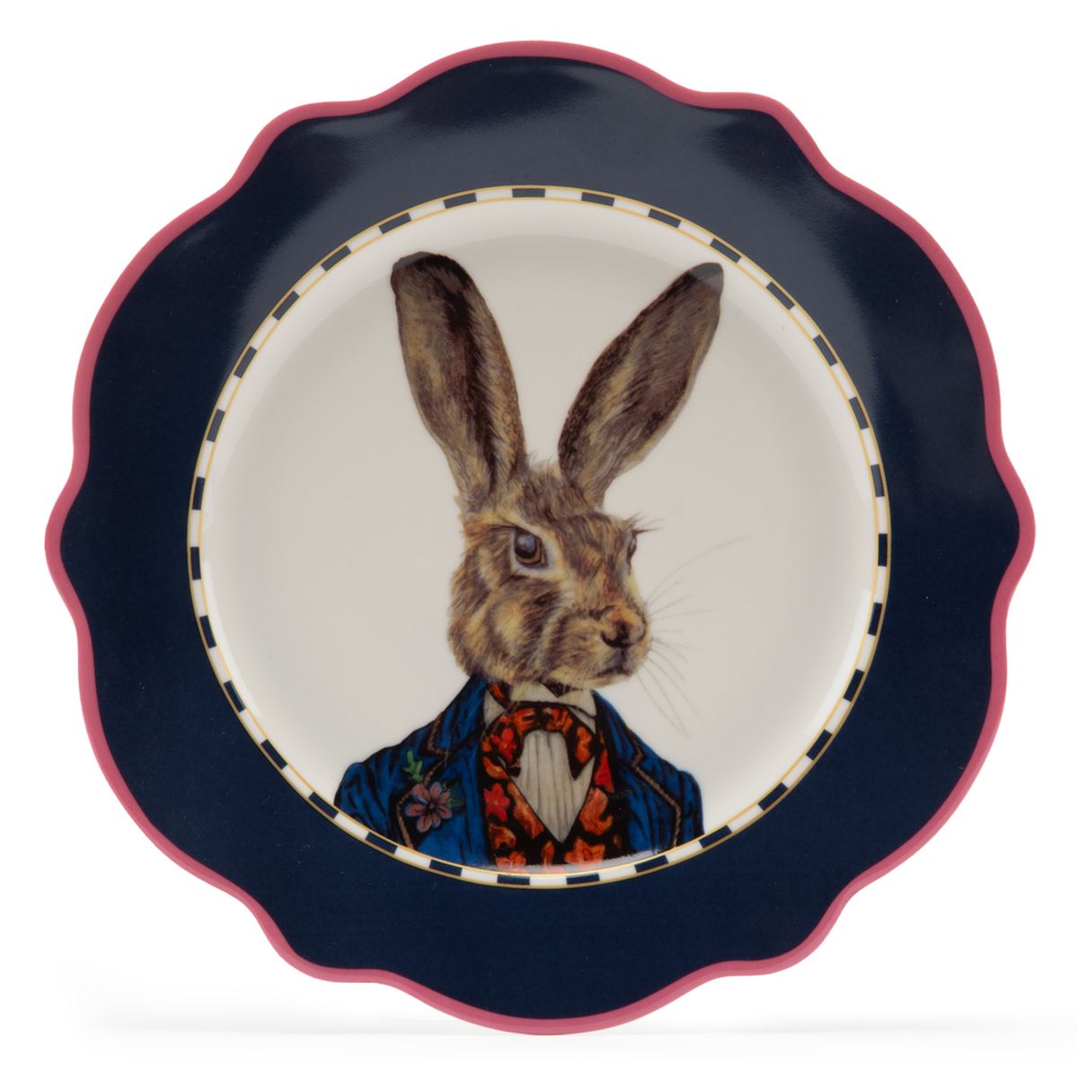 ROBERTA ALLEN - Plato Postre 21 cm Conejo Market Bloom Roberta Allen