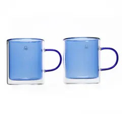 BENETTON - Set 2 Mug Doble Pared 350 ml