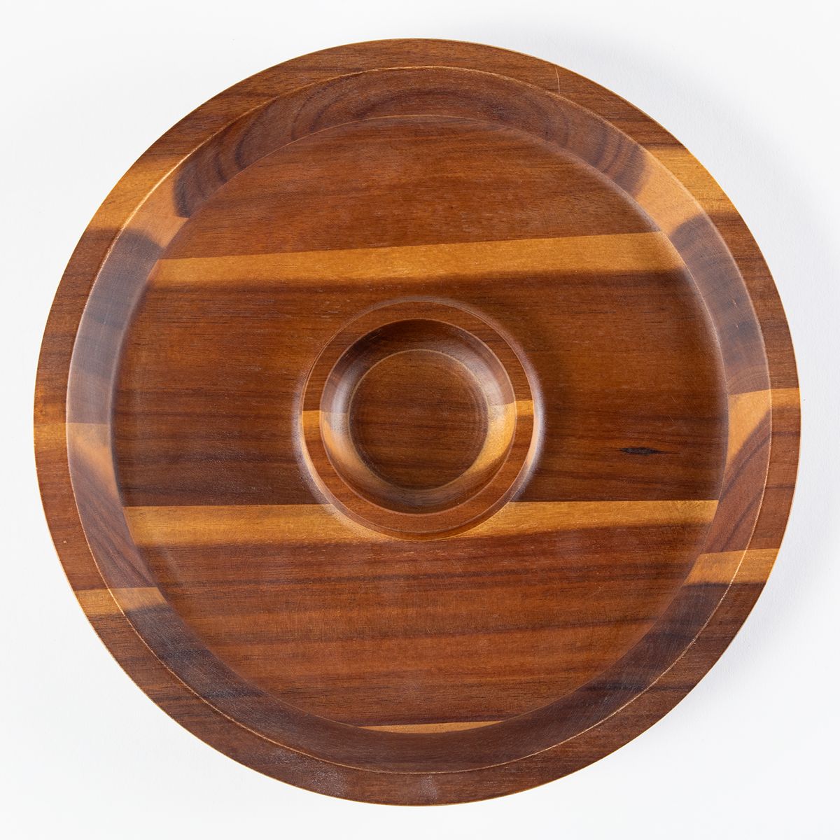 BASEMENT HOME - Fuente Aperitivo Chip and Dip Madera Acacia 30x4 cm Basement Home