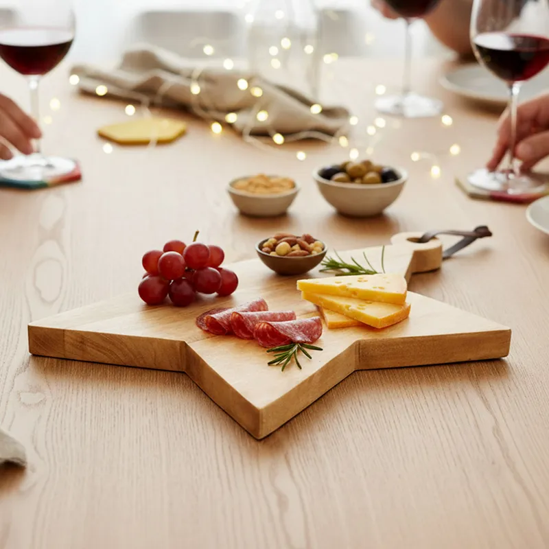 BASEMENT HOME - Tabla Aperitivo Estrella Madera Acacia Basement Home