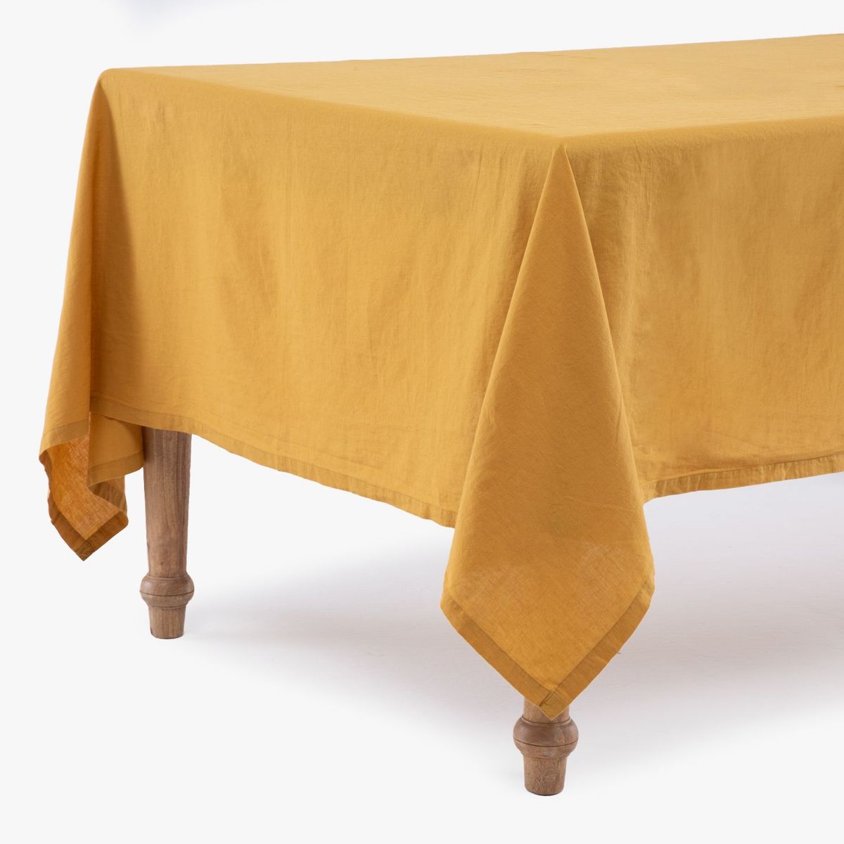 BASEMENT HOME - Mantel De Lino Rectangular Cotton Linen Basement Home