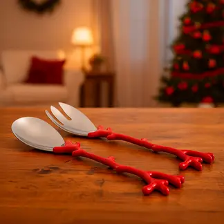 BASEMENT HOME - Set 2 Piezas Cubiertos Servir Coral Mar