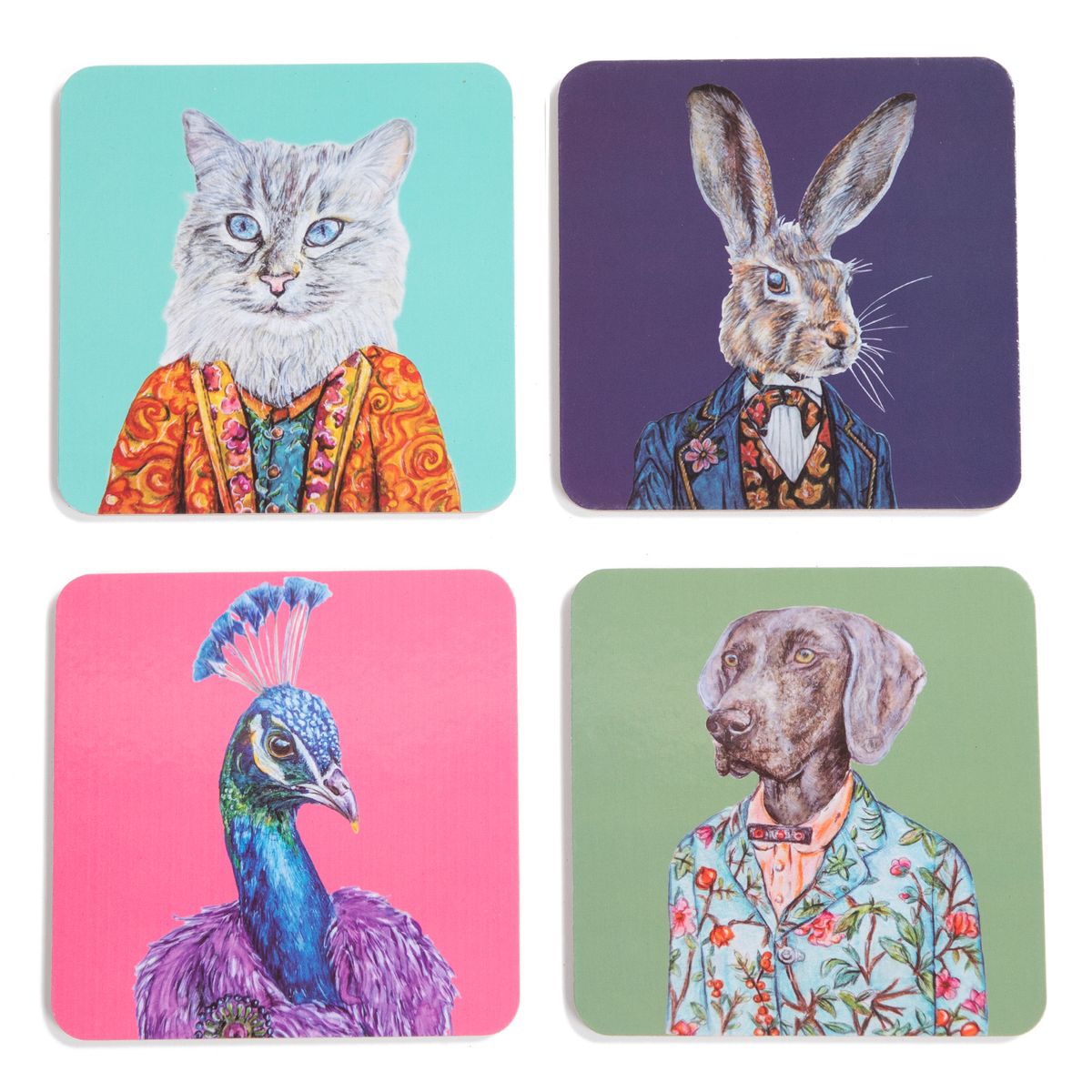 ROBERTA ALLEN - Set 4 Posavasos 10 cm Market Bloom Roberta Allen