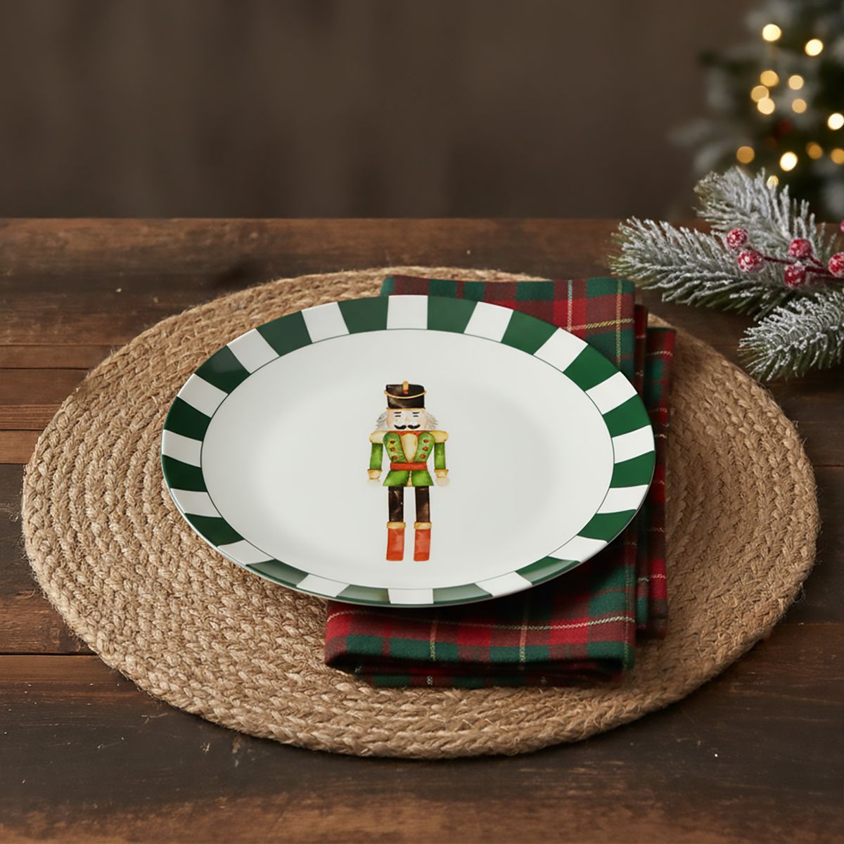 ROBERTA ALLEN - Plato Postre 19 Cm Navidad Roberta Allen