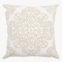 ROBERTA ALLEN - Cojín Veronica Centro Blanco 50cmx50cm
