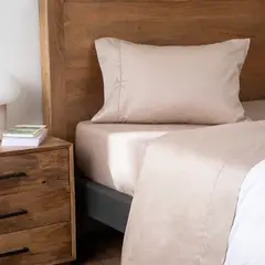 BASEMENT HOME - Juego de Sábanas Lisa 300 Hilos