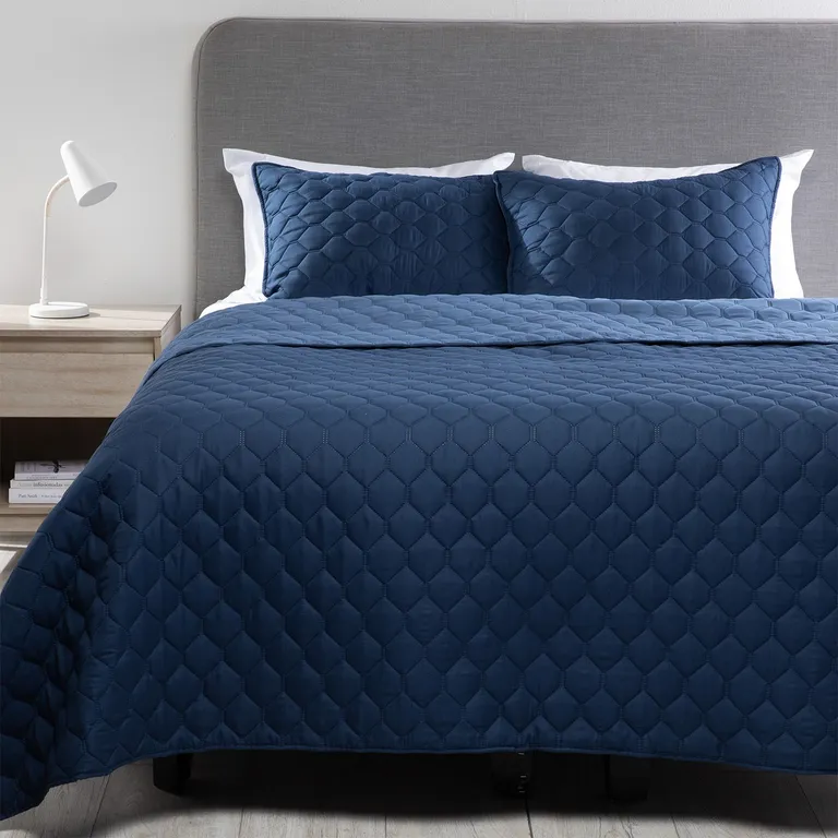 Cubrecama + Funda de Almohada Hp Azul
