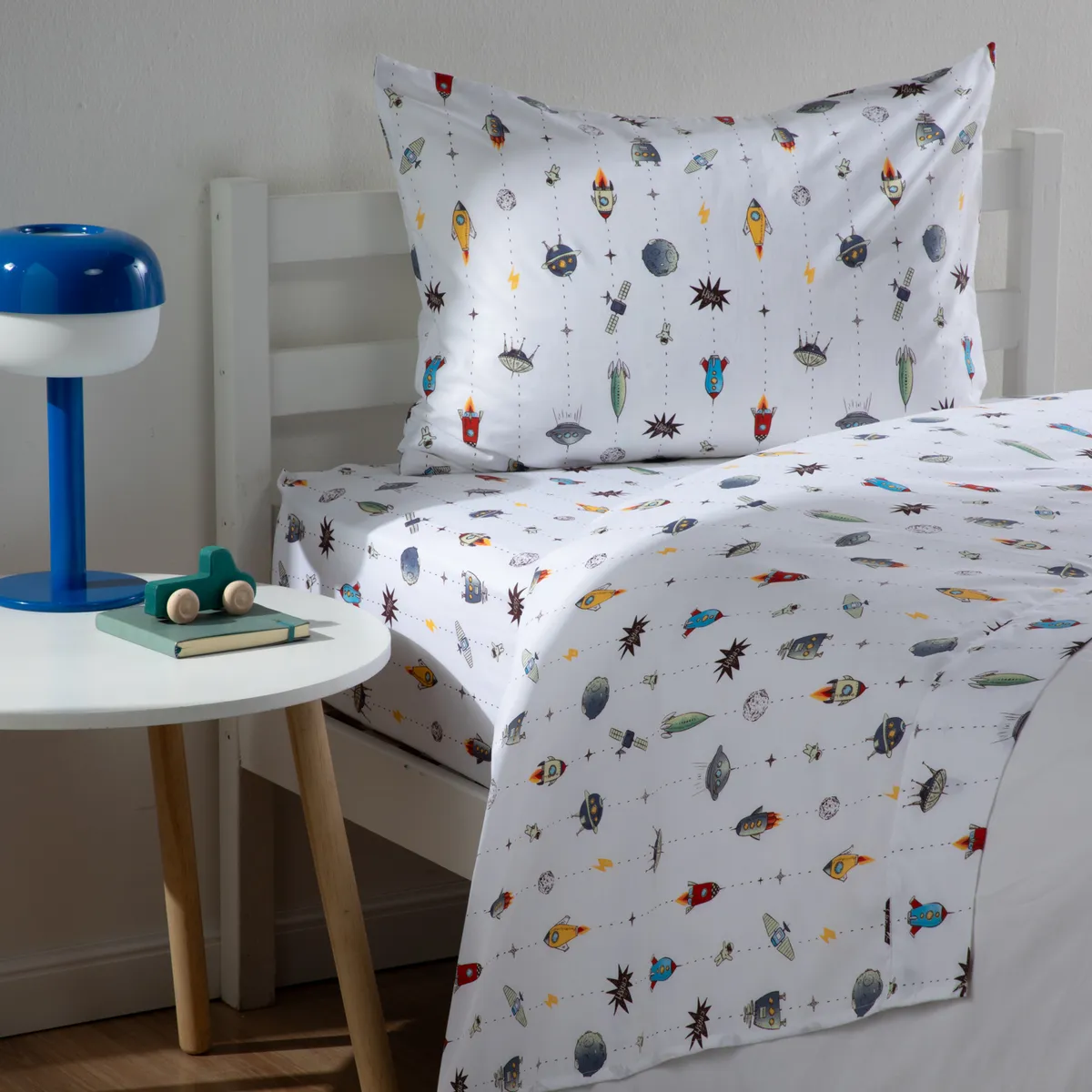 MICA KIDS - Juego De Sábanas Space 1.5 Plaza Mica Kids