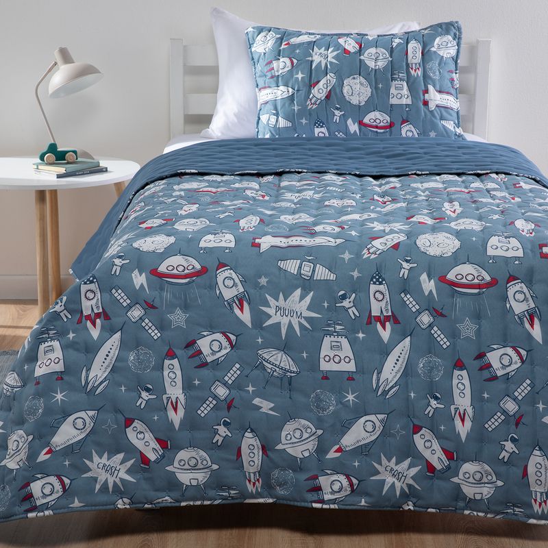 MICA KIDS - Cubrecama Space 1.5 Plaza Mica Kids