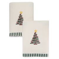 Juego De 2 Toallas Xmas Arbol 2X40X60 Cm