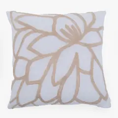 MICA - Cojín Flor Beige 45X45 Cm