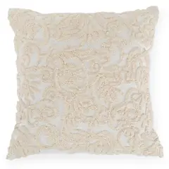 ROBERTA ALLEN - Cojín Veronica Mixto Blanco 50cmx50cm