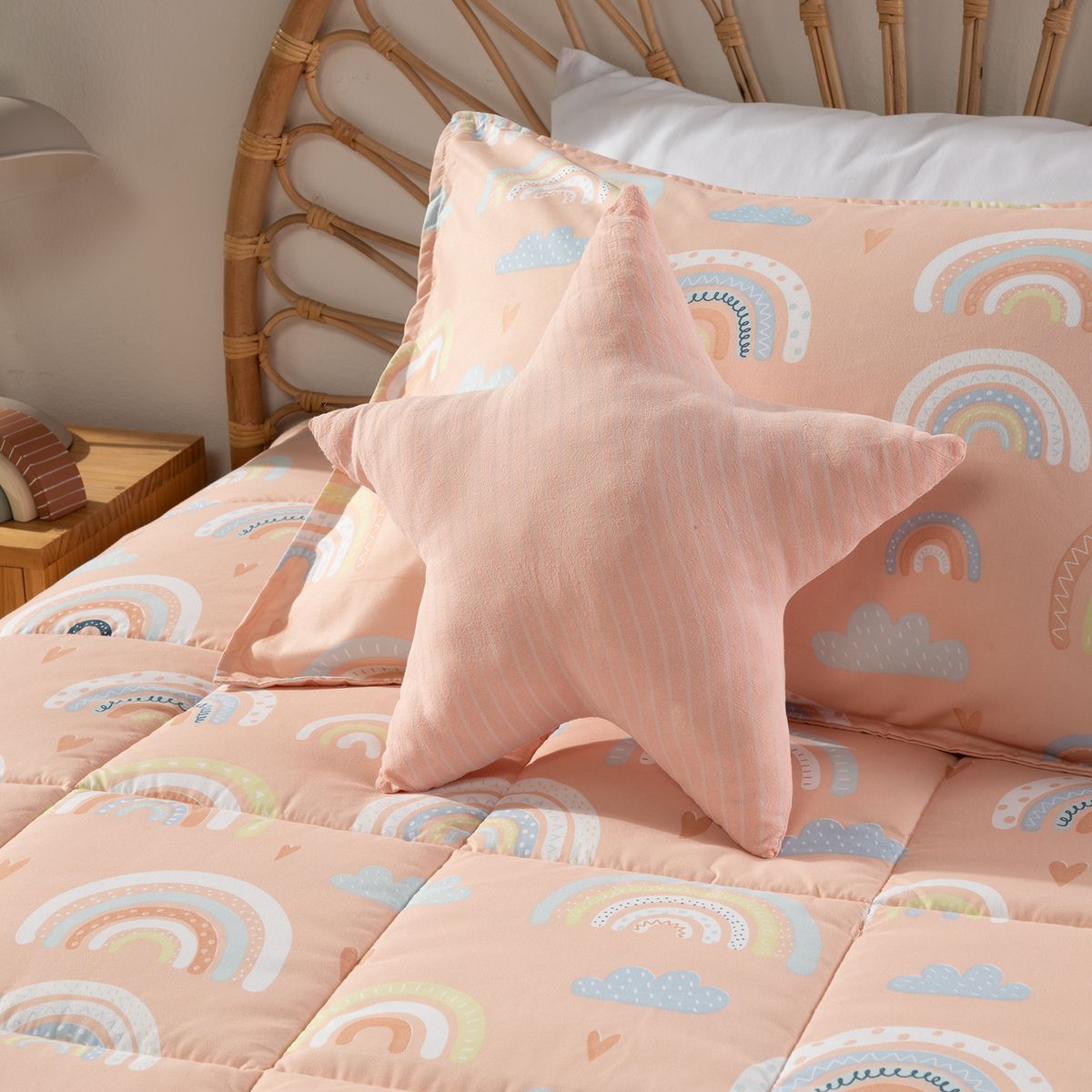 MICA KIDS - Cojín Wash Cute Estre Rosado 40 Cm Mica Kids