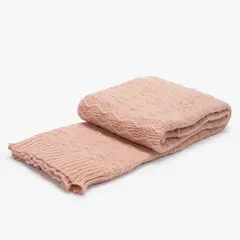 MICA KIDS - Manta Wash Knit Rosa 130X150 Cm