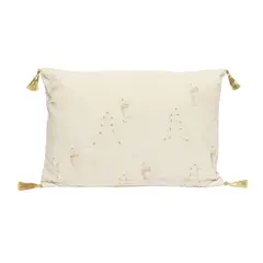 MICA - Cojín Xmas Deer Blanco 1.5 Plaza