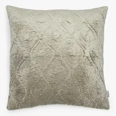 ROBERTA ALLEN - Cojín Ines Velvet Hoj Verde 2 Plazas