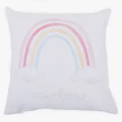 MICA KIDS - Cojín Wash Cute Rain Rosado 45X45 Cm