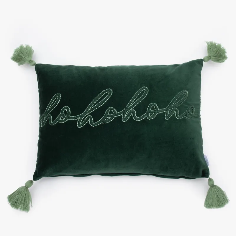 MICA - Cojín Xmas Hohoho Verde 1.5 Plaza Mica