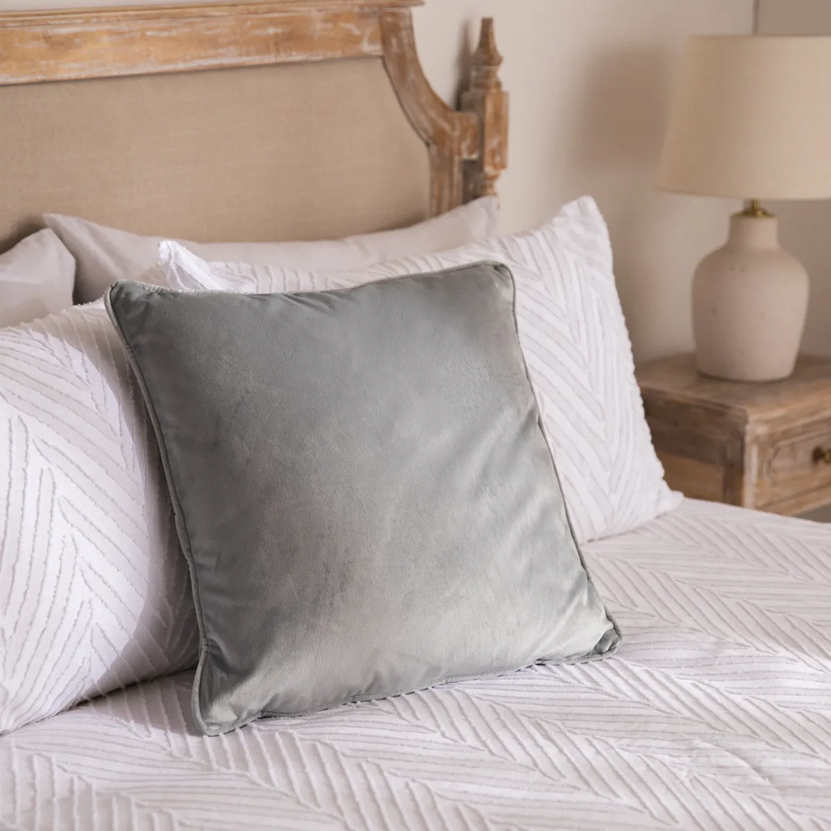 ROBERTA ALLEN - Cojín Con Relleno Liso Velvet 48x48 Cm Roberta Allen