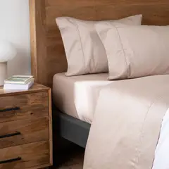 BASEMENT HOME - Juego de Sábanas Lisa 300 Hilos