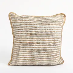 BASEMENT HOME - Cojín Jute Lineas Beige 45X45Cm