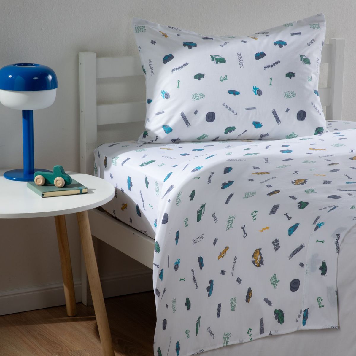 MICA KIDS - Juego De Sábanas Infantil Car 180 Hilos Mica Kids