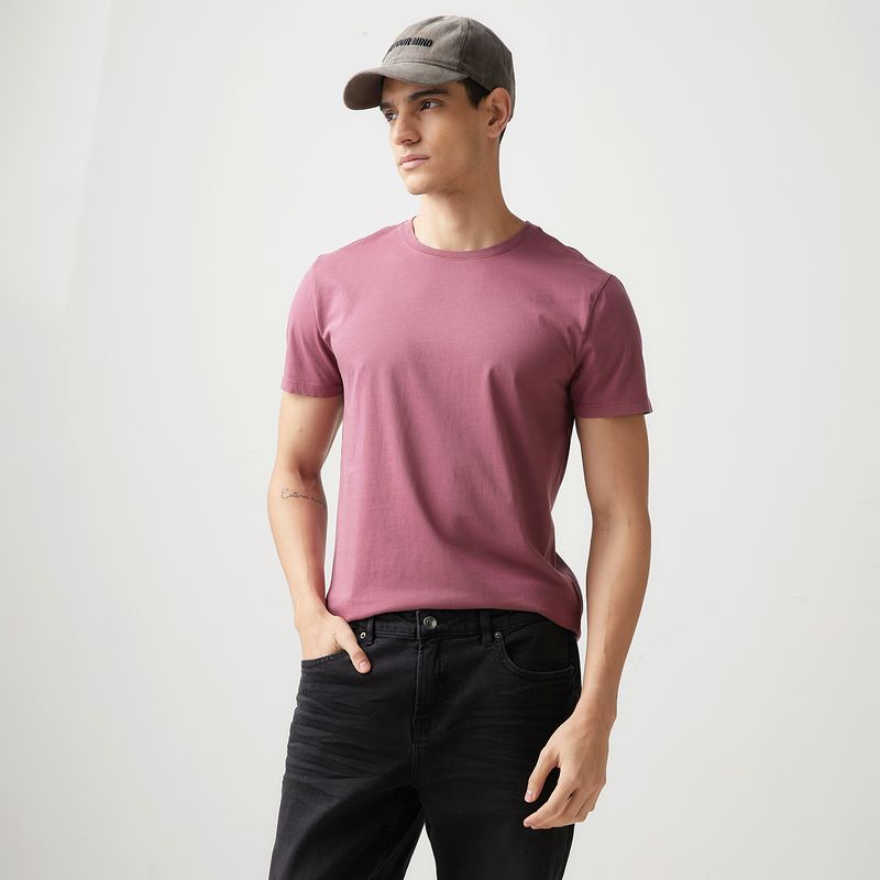 BASEMENT - Polera Manga Corta Algodón Hombre Basement