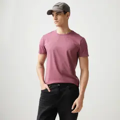 BASEMENT - Polera Manga Corta Algodón Hombre