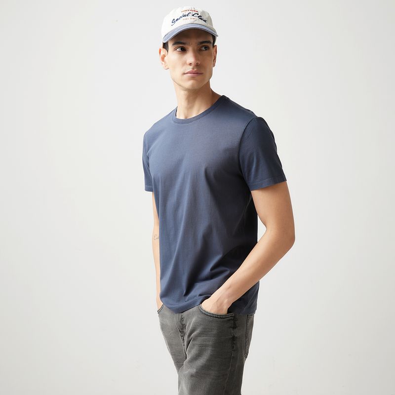 BASEMENT - Polera Manga Corta Algodón Hombre Basement