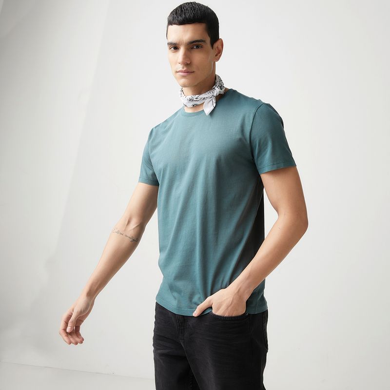 BASEMENT - Polera Manga Corta Algodón Hombre Basement