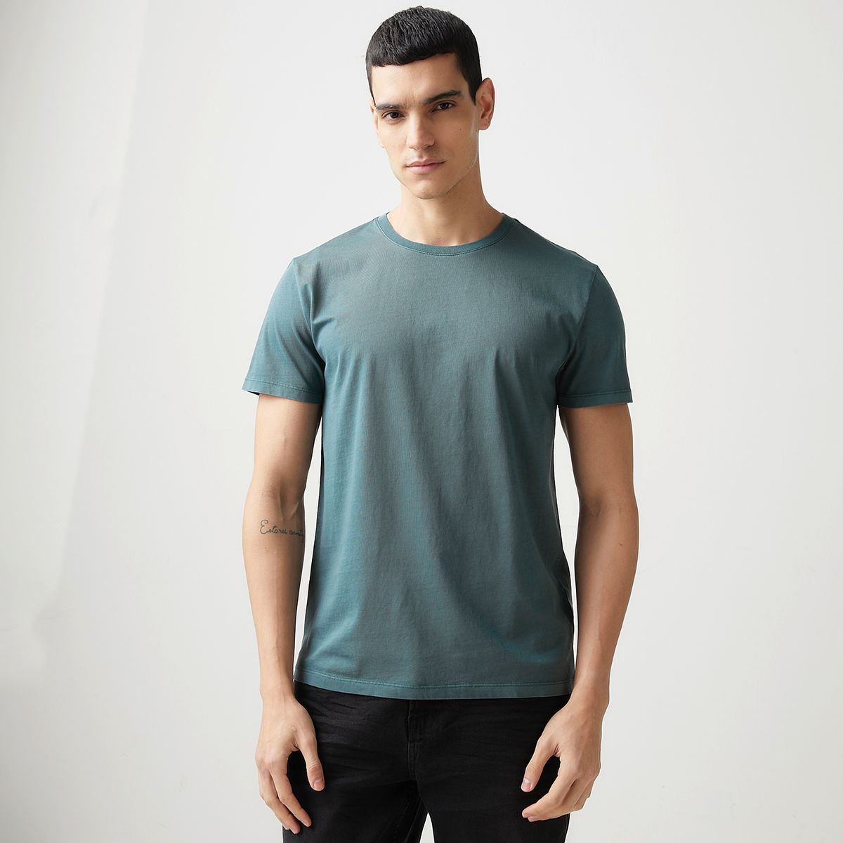 BASEMENT - Polera Manga Corta Algodón Hombre Basement