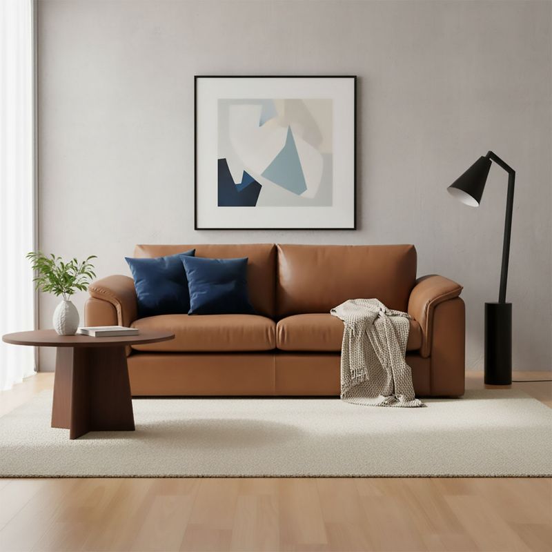 BASEMENT HOME - Sofa 3 Cuerpos Ontario Cuero